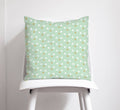 Mint Green Cushion with a Gold and White Spotted Design, Throw Pillow - Joe’s Haven