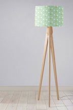 Mint Green with White and Gold Spots Lampshade, Table or Ceiling Light Shade - Joe’s Haven