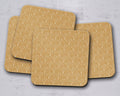Gold and White Contemporary Design Coasters, Table Decor Drinks Mat - Joe’s Haven