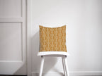 Gold and White Art Nouveau Design Cushion, Throw Pillow - Joe’s Haven
