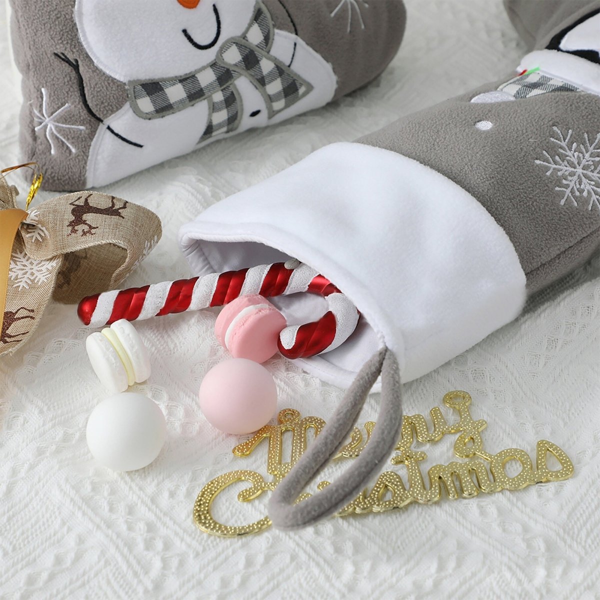 Personalised Stocking in Grey - Fun Designs - Joe’s Haven