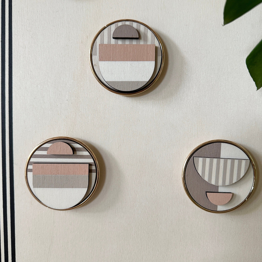 Modern Geometric Fridge Magnet - Colourful Magnets - Mid-century Modern Decor - Fridge Magnet Art - Modern Art Magnet - Set of 6 Magnets