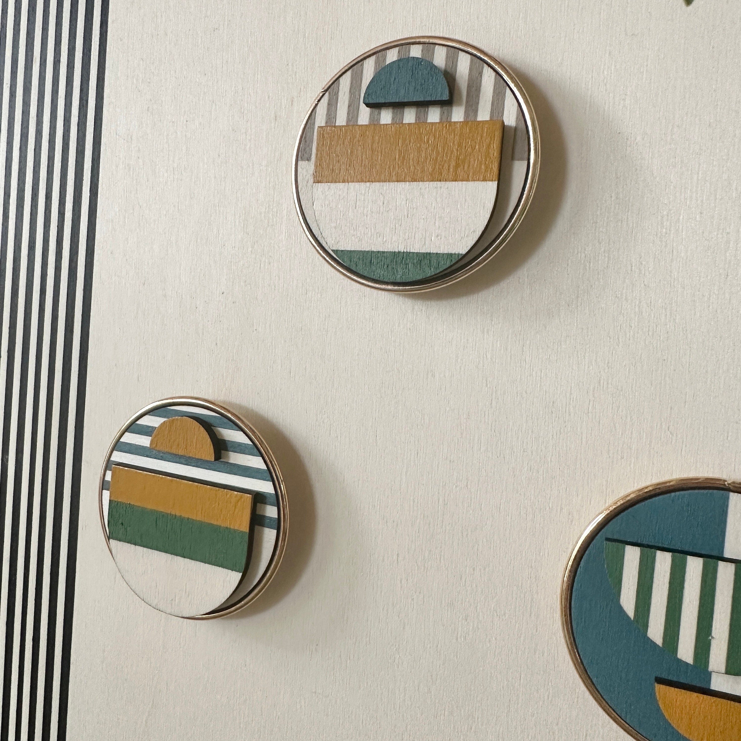 Modern Geometric Fridge Magnet - Colourful Magnets - Mid-century Modern Decor - Fridge Magnet Art - Modern Art Magnet - Set of 6 Magnets