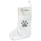 Personalised Pet Christmas Stocking with Paw Print - Joe’s Haven