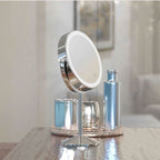 Illuminated Round Cosmetic Mirror Rechargeable Diameter 20cm