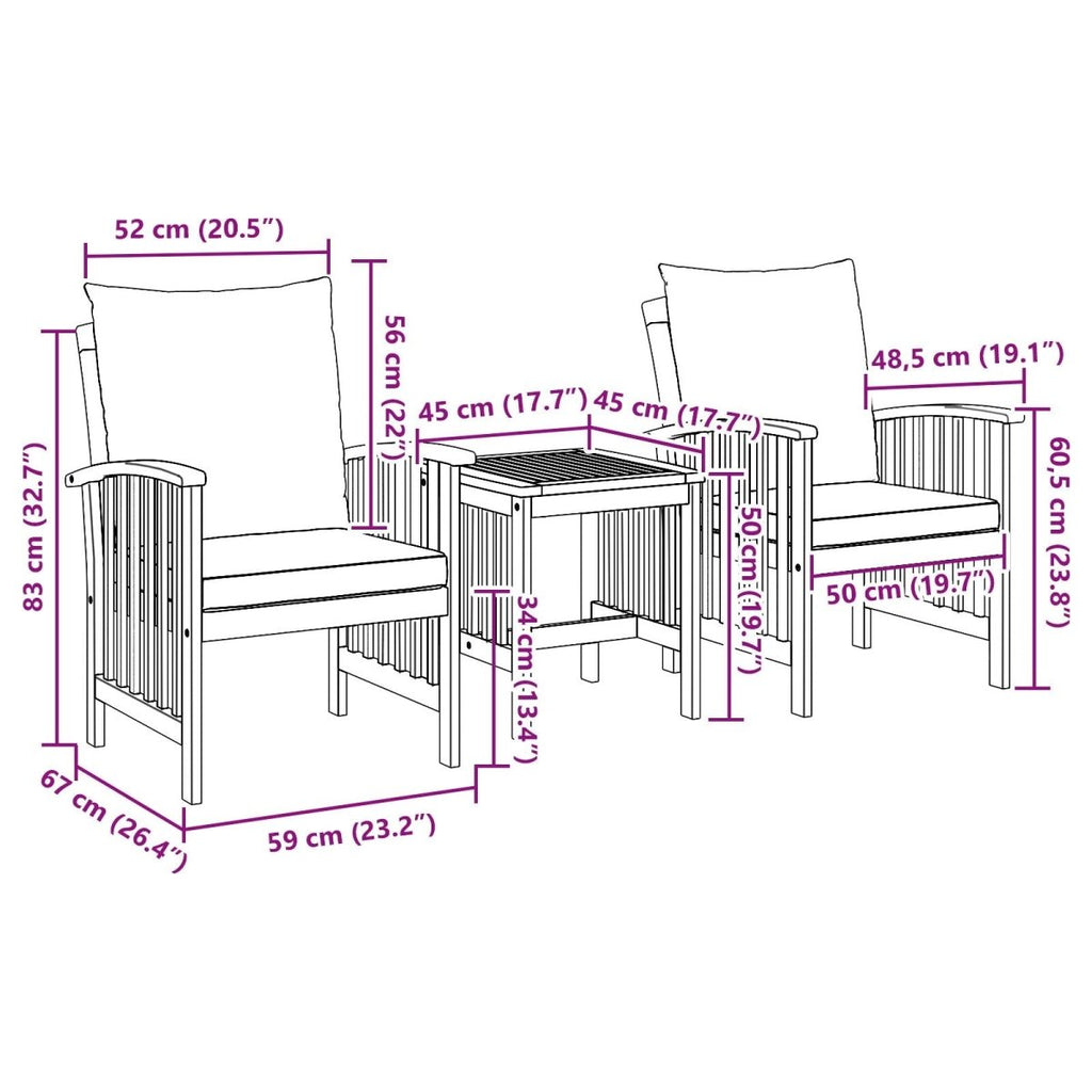 Kron Acacia Wood - 45cm - Joe’s Haven