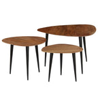 Miren Acacia Wood Nesting Tables - 70cm Handmade - Joe’s Haven