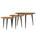 Miren Acacia Wood Nesting Tables - 70cm Handmade - Joe’s Haven