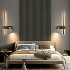 Bold Gold Black LED Wall Lamp Dual Switch Reading Light Bedside - Joe’s Haven