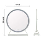 Isla Round Silver LED Mirror – 60cm Diameter
