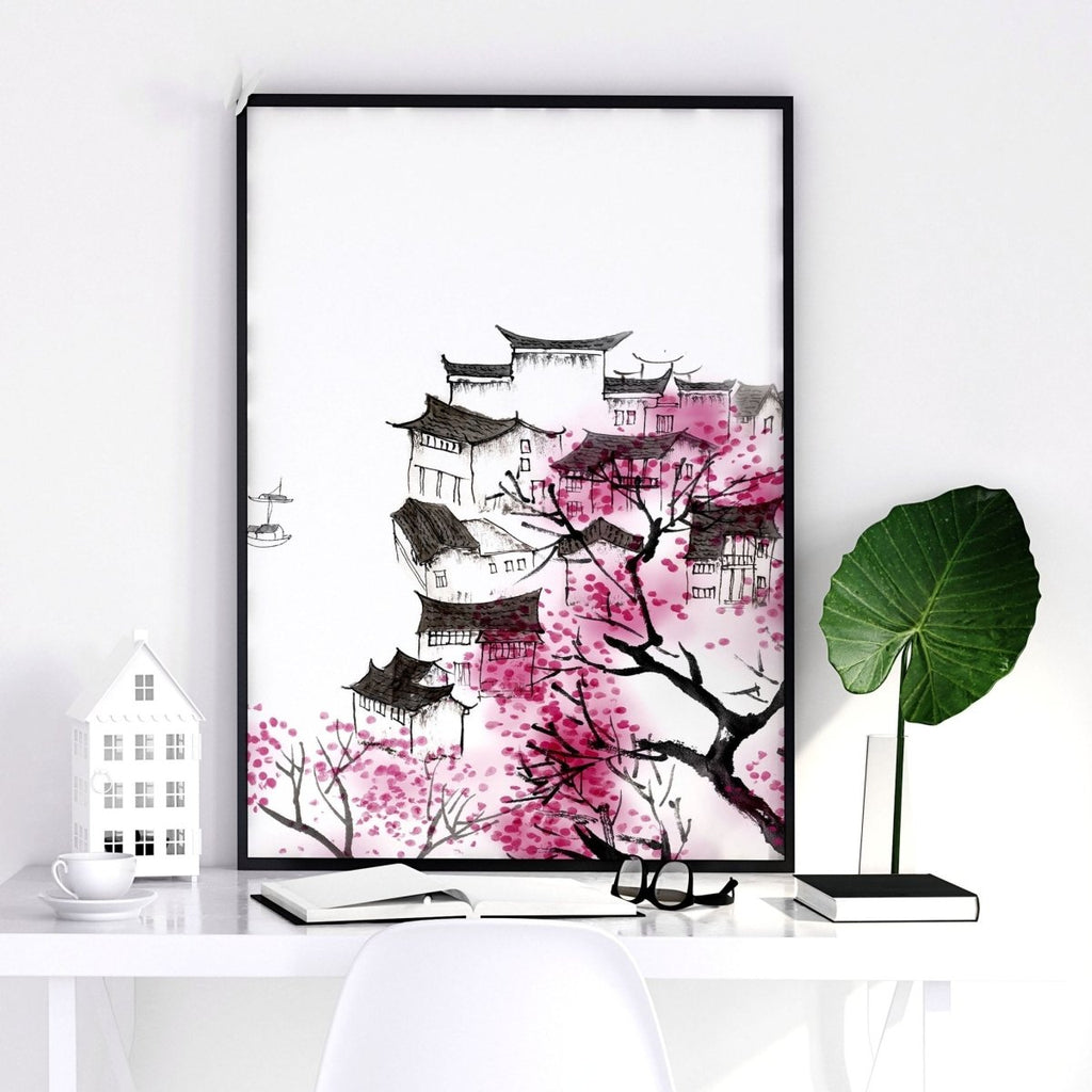 Japanese Flower Art | Set of 3 wall art prints - Joe’s Haven