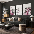 Japanese Flower Art | Set of 3 wall art prints - Joe’s Haven