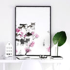 Japanese Flower Art | Set of 3 wall art prints - Joe’s Haven