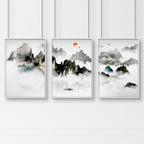 Art for a bedroom | set of 3 Japanese wall art - Joe’s Haven