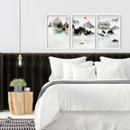 Art for a bedroom | set of 3 Japanese wall art - Joe’s Haven