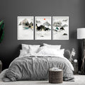 Art for a bedroom | set of 3 Japanese wall art - Joe’s Haven