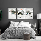 Art for a bedroom | set of 3 Japanese wall art - Joe’s Haven