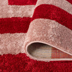 Joli Geometric Red & Pink Rug - Joe’s Haven