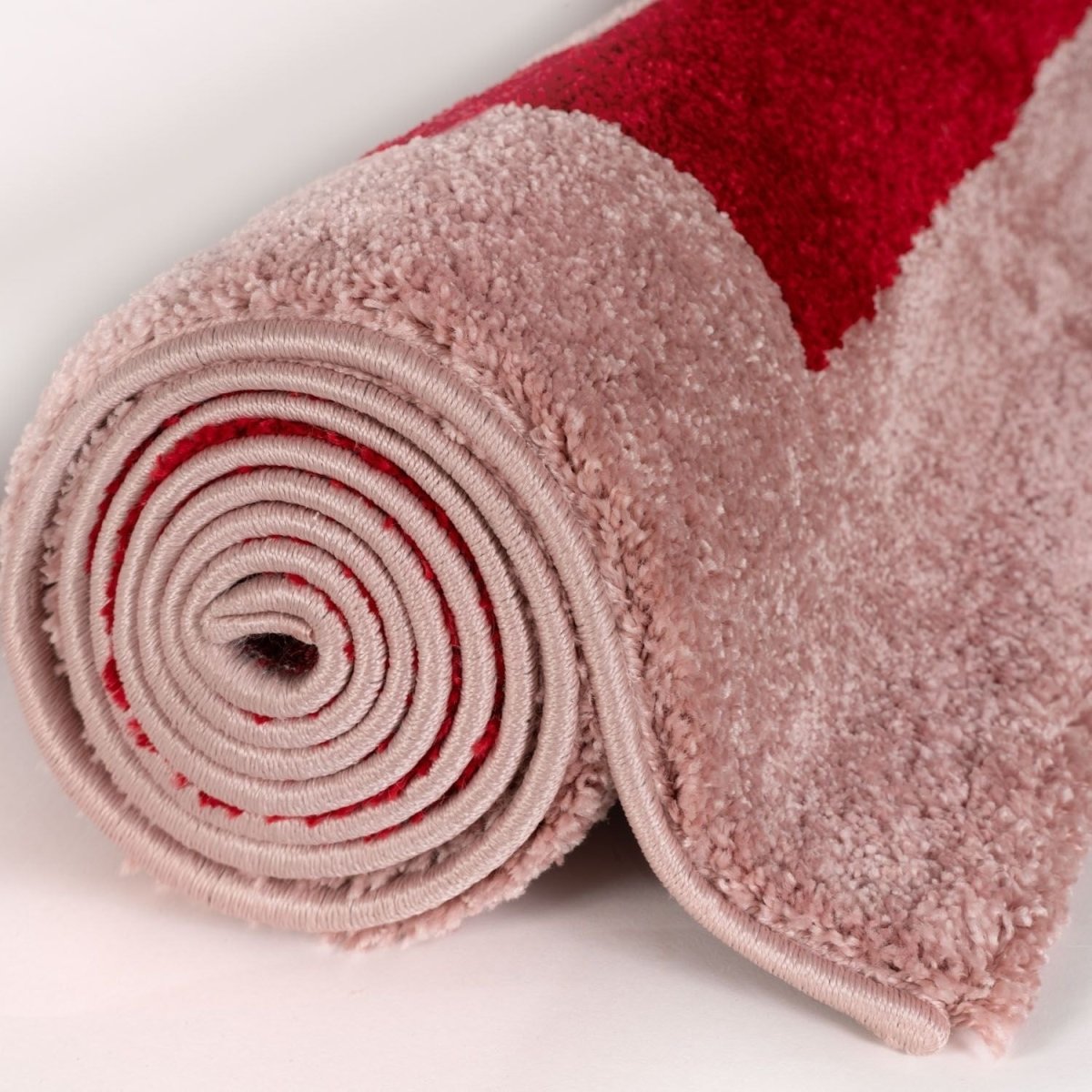 Joli Geometric Red & Pink Rug - Joe’s Haven