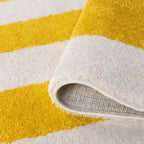 Joli Geometric Yellow & White Rug - Joe’s Haven