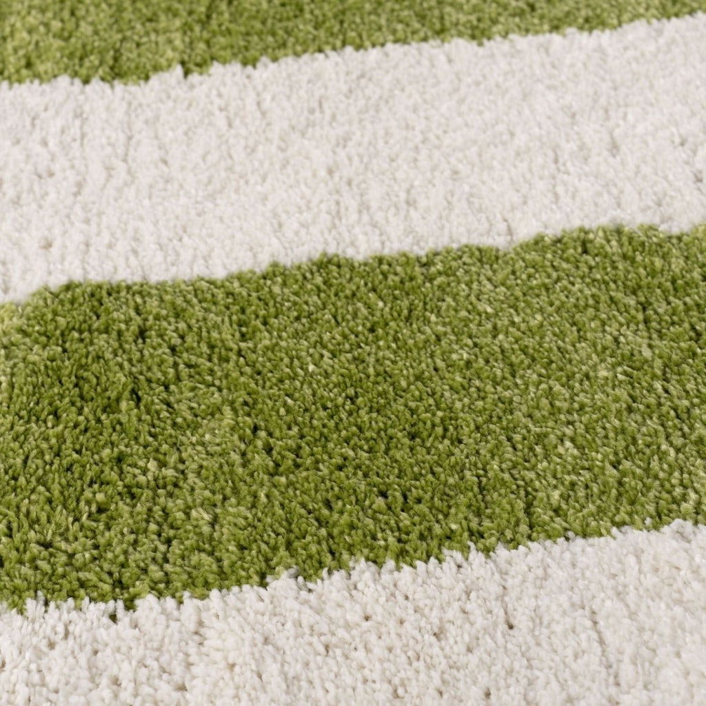 Joli Geometric Green & White Rug - Joe’s Haven