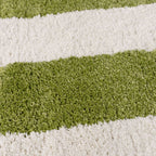 Joli Geometric Green & White Rug - Joe’s Haven