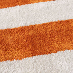 Joli Geometric Orange & White Rug - Joe’s Haven