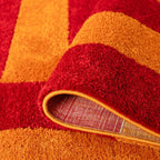 Joli Geometric Red & Orange Rug - Joe’s Haven