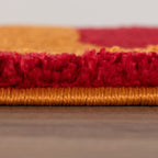 Joli Geometric Red & Orange Rug - Joe’s Haven