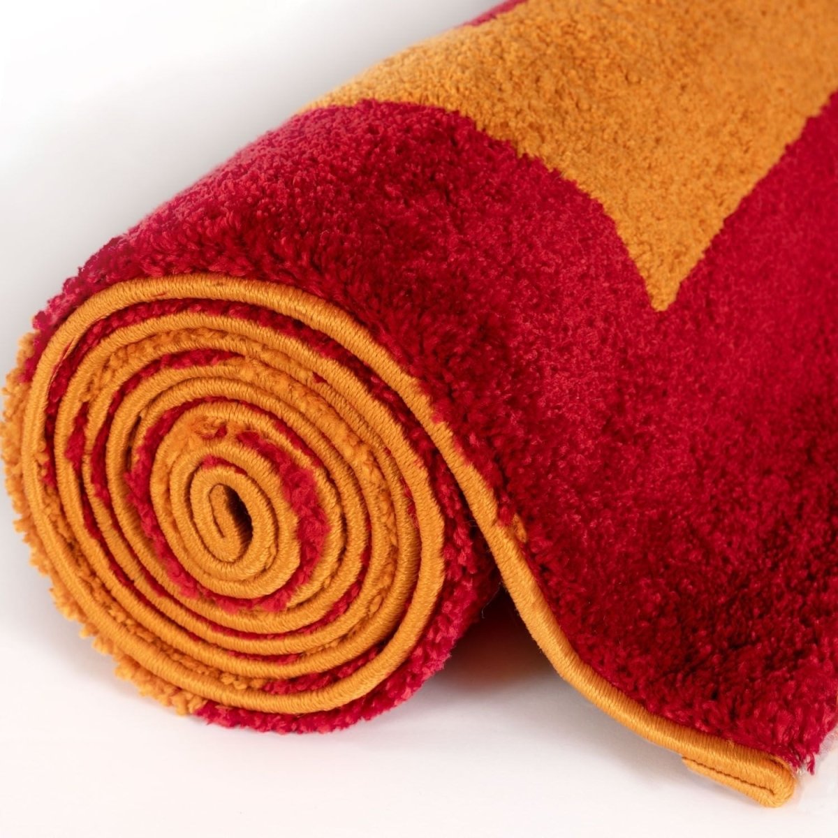 Joli Geometric Red & Orange Rug - Joe’s Haven