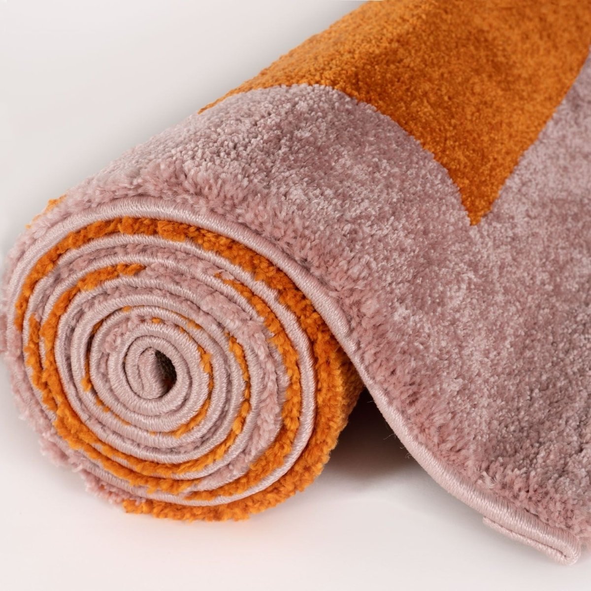 Joli Geometric Orange & Pink Rug - Joe’s Haven