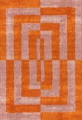 Joli Geometric Orange & Pink Rug - Joe’s Haven