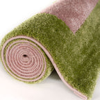 Joli Geometric Green & Pink Rug - Joe’s Haven