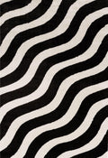 Joli Wave Black & White Rug - Joe’s Haven