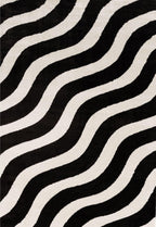Joli Wave Black & White Rug - Joe’s Haven
