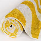 Joli Wave Yellow & White Rug - Joe’s Haven