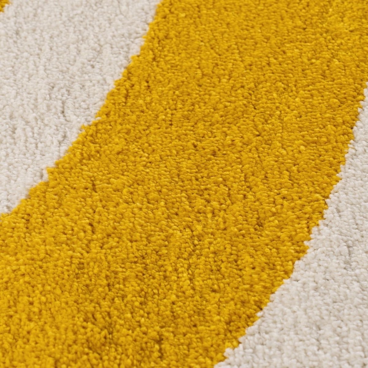 Joli Wave Yellow & White Rug - Joe’s Haven