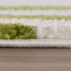 Joli Wave Green & White Rug - Joe’s Haven