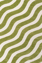 Joli Wave Green & White Rug - Joe’s Haven
