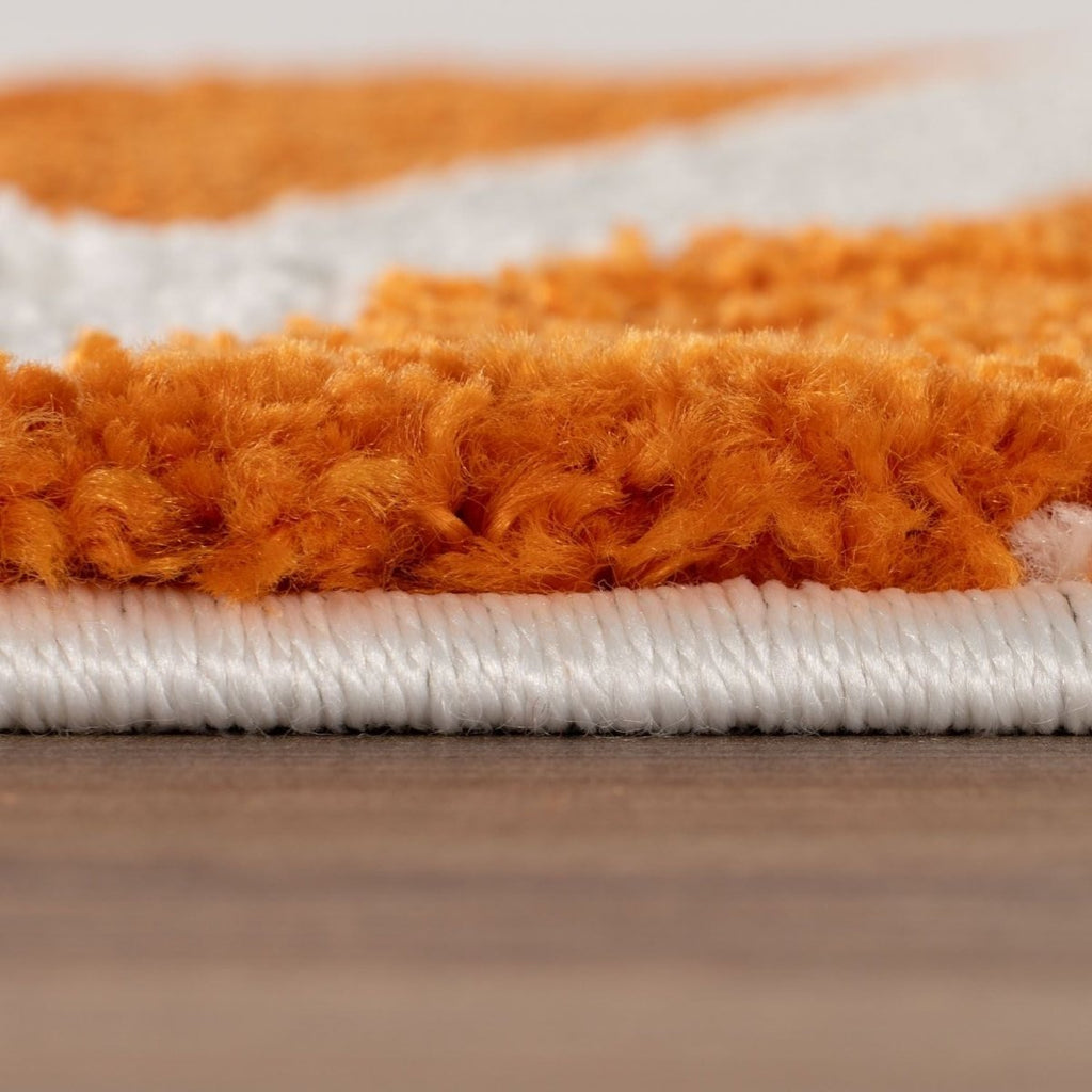 Joli Wave Orange & White Rug - Joe’s Haven
