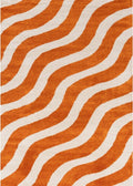 Joli Wave Orange & White Rug - Joe’s Haven