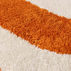 Joli Wave Orange & White Rug - Joe’s Haven