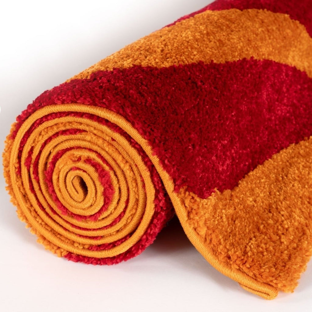 Joli Wave Red & Orange Rug - Joe’s Haven