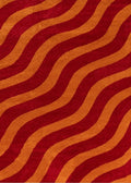 Joli Wave Red & Orange Rug - Joe’s Haven