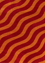 Joli Wave Red & Orange Rug - Joe’s Haven
