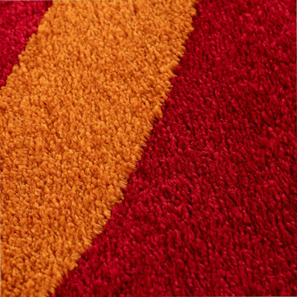 Joli Wave Red & Orange Rug - Joe’s Haven