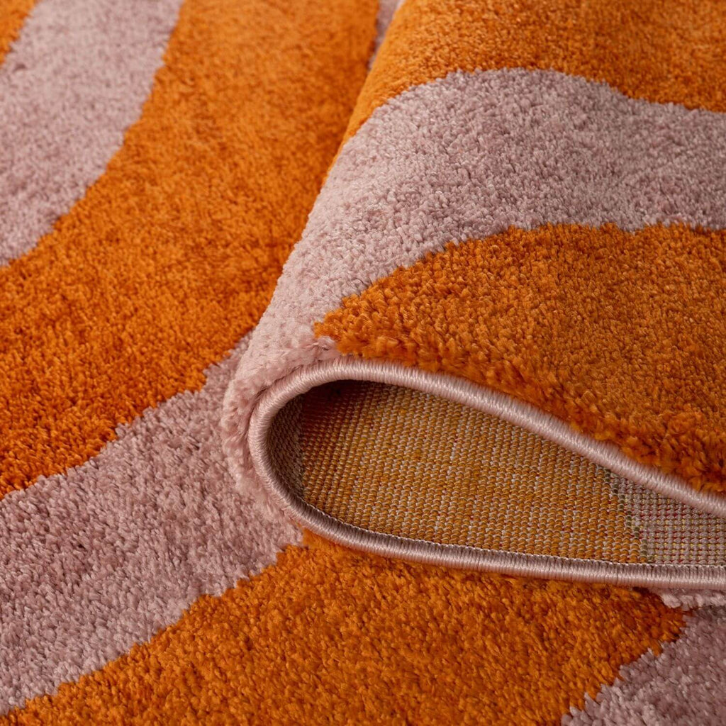 Joli Wave Orange & Pink Rug - Joe’s Haven