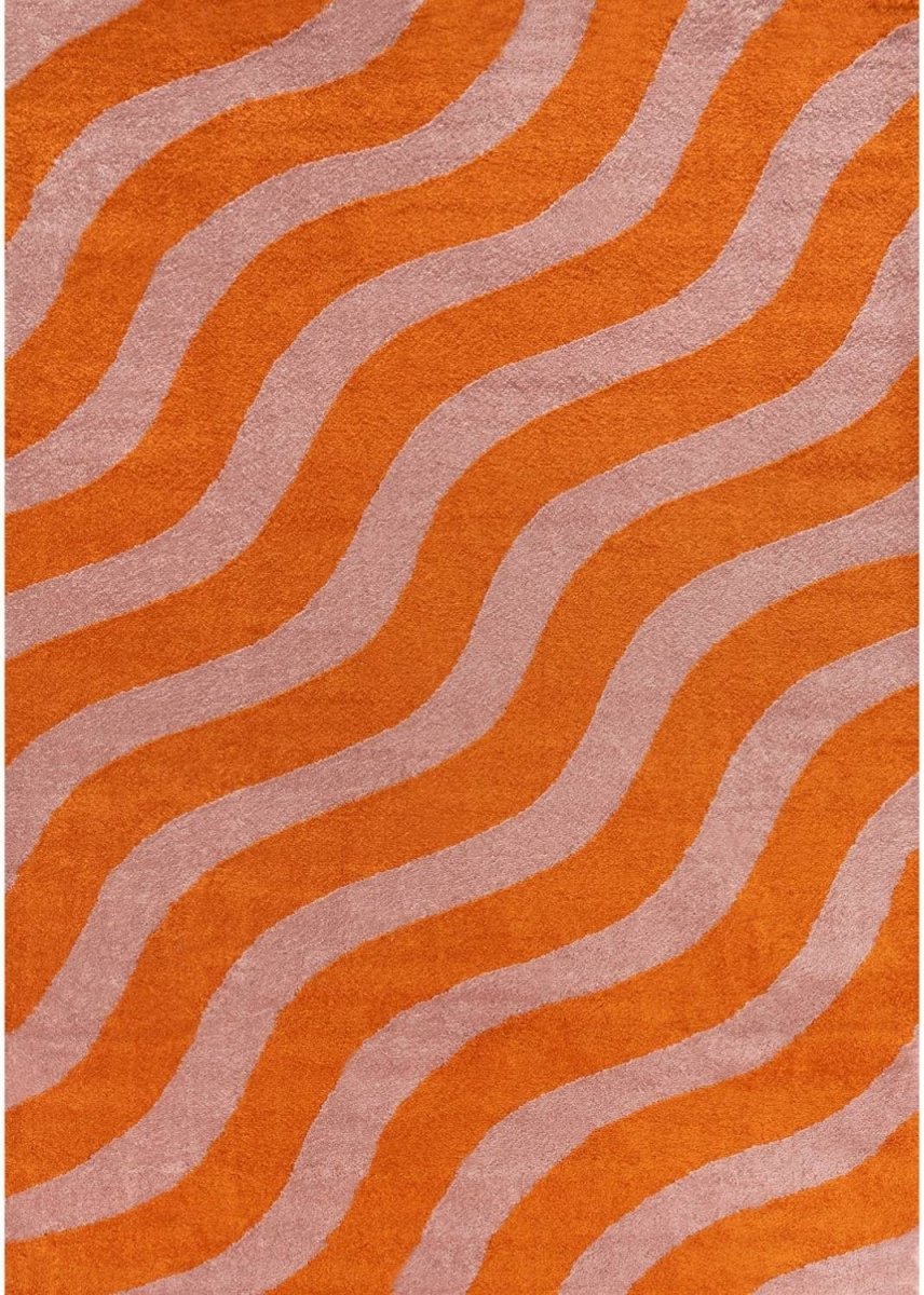 Joli Wave Orange & Pink Rug - Joe’s Haven