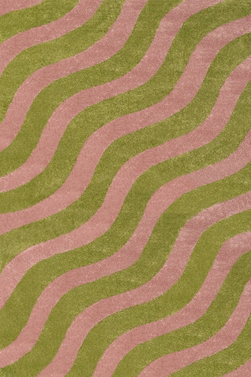 Joli Wave Green & Pink Rug - Joe’s Haven