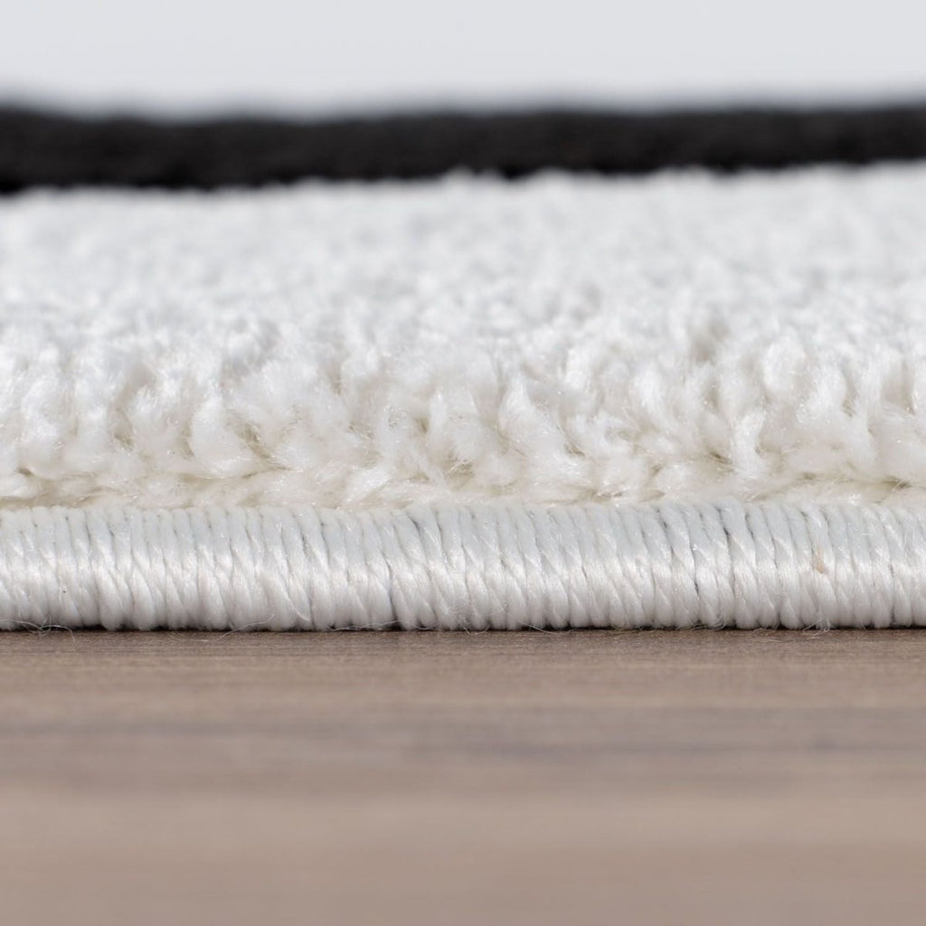 Joli Striped Black & White Rug - Joe’s Haven